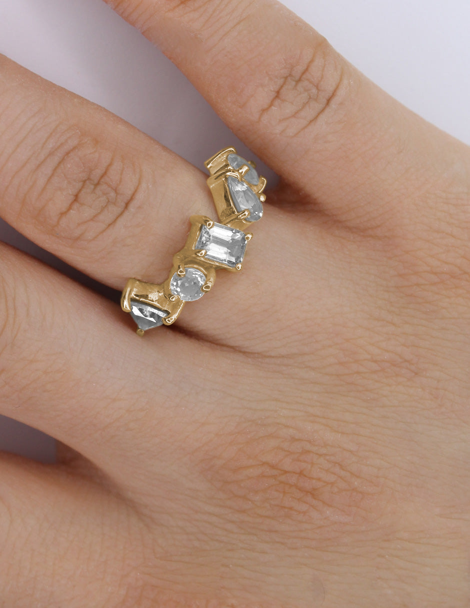 Anillo Maria Topacio Blanco Sanc Jewelry