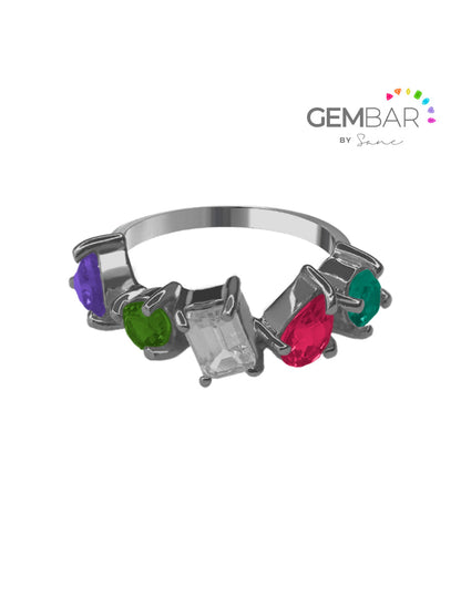 Anillo María Plata [personalizado] Sancjewelry
