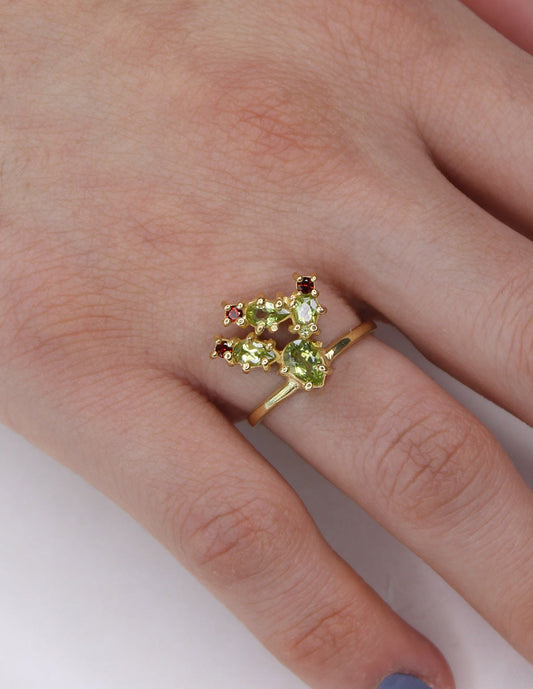 Anillo Nopal plata Sancjewelry