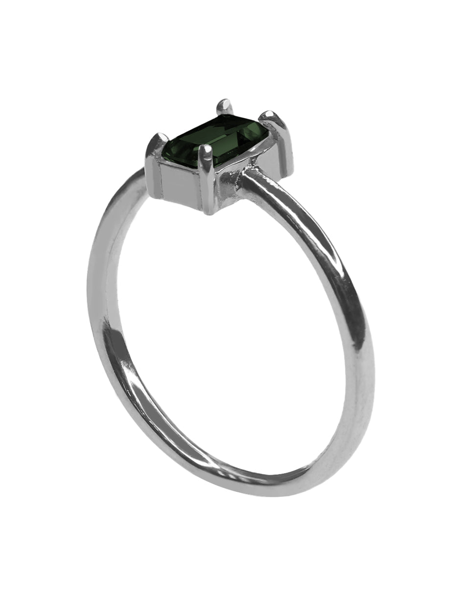Anillo Sara con Turmalina Verde
