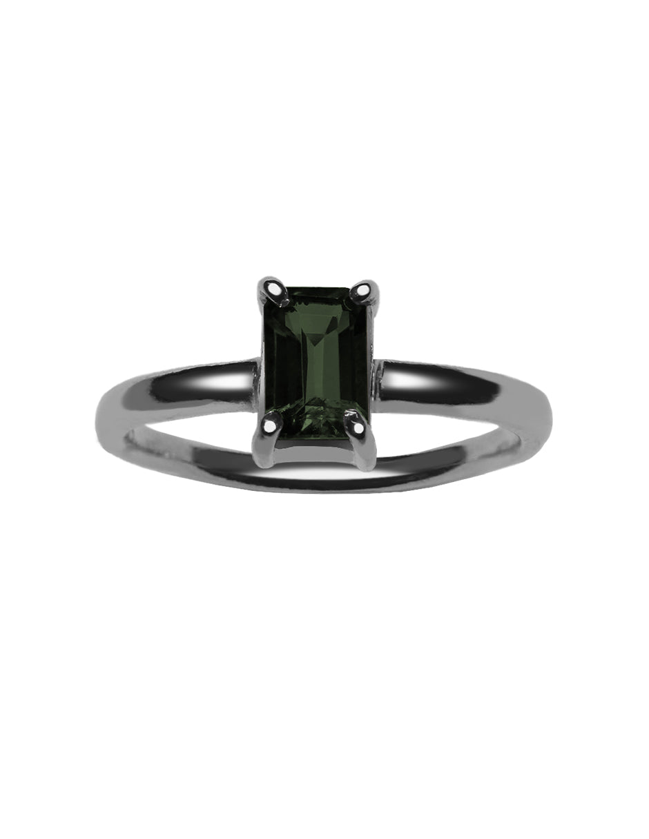 Anillo Sara con Turmalina Verde
