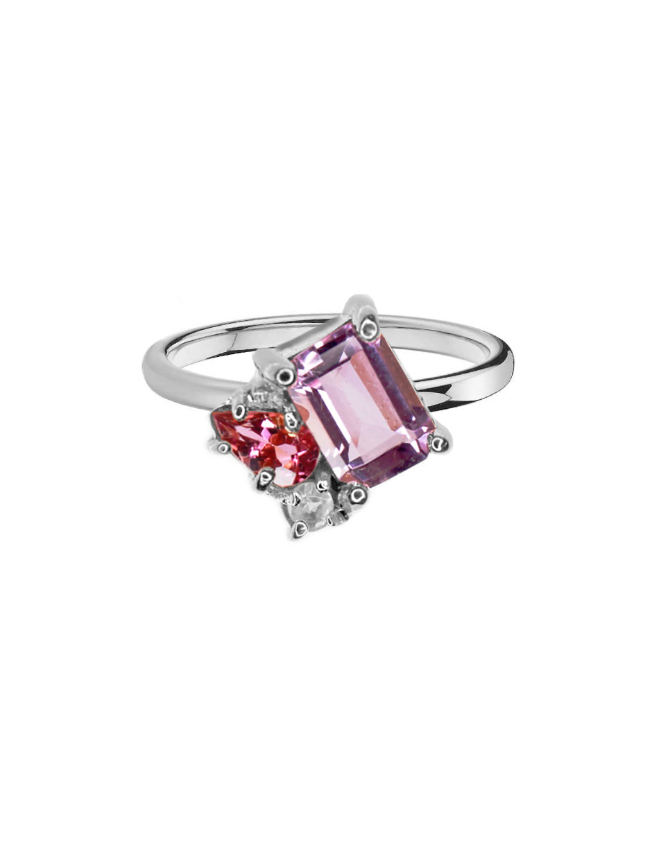 Anillo Ara piedras naturales