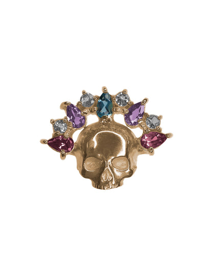 Anillo Catrina plata baño de oro Sancjewelry