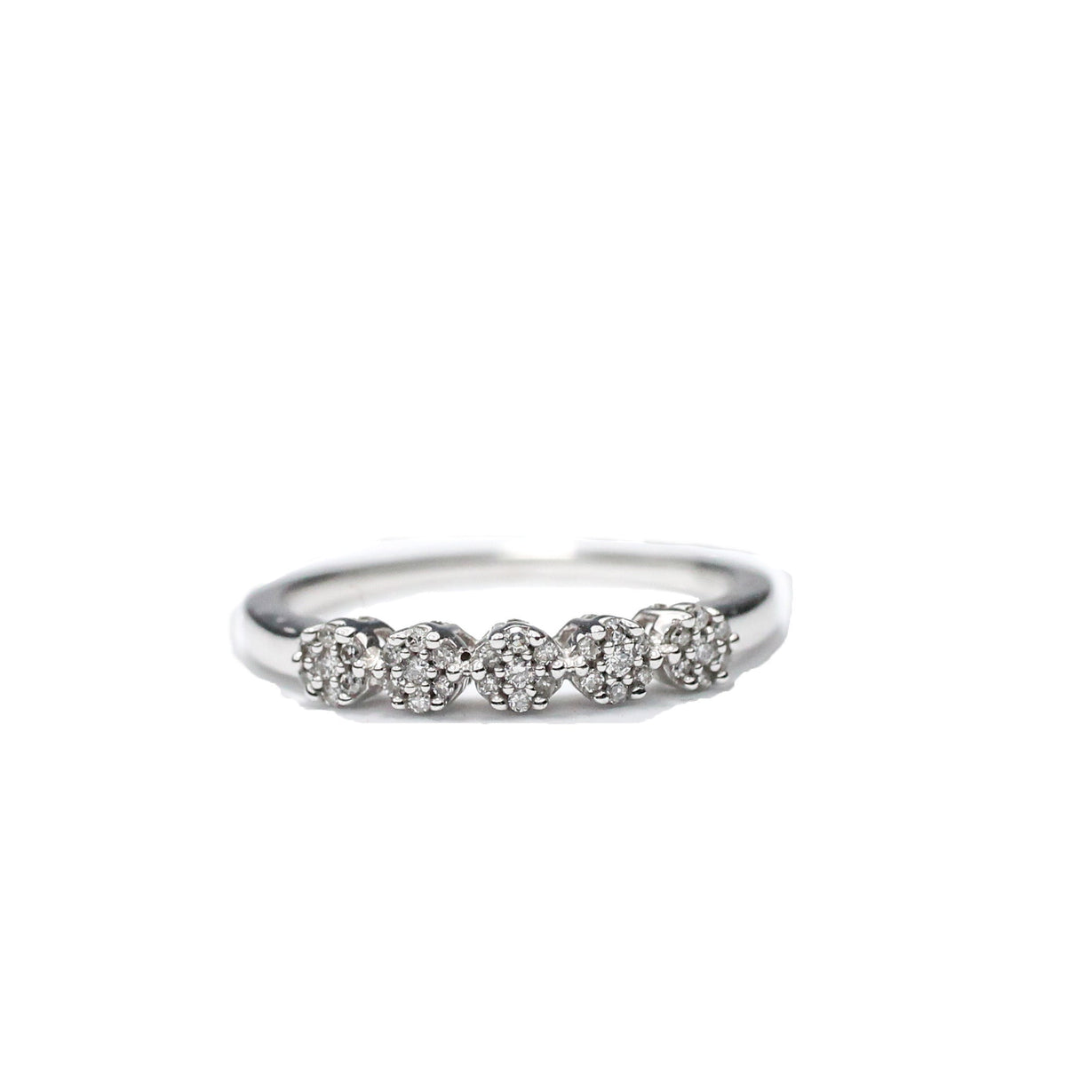 Anillo Flores con Diamantes oro Sancjewelry