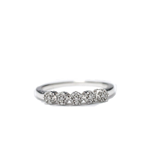 Anillo Flores con Diamantes oro Sancjewelry
