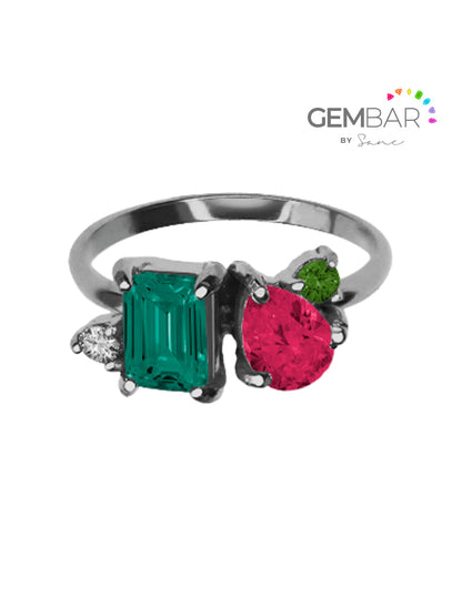 Anillo Carmina plata [Personalizado] Sancjewelry