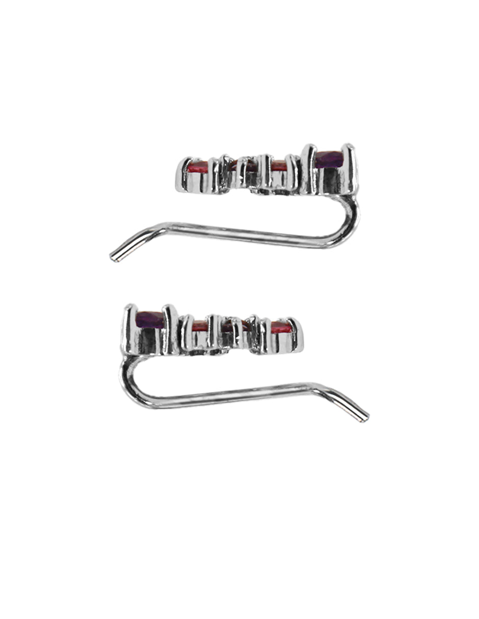 Aretes Mini Cluster Amatista