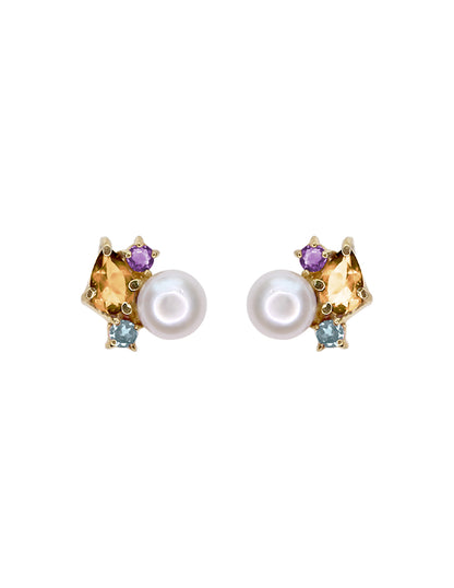 Aretes Angie piedras naturales