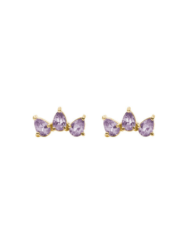 Aretes Gotas Amatista