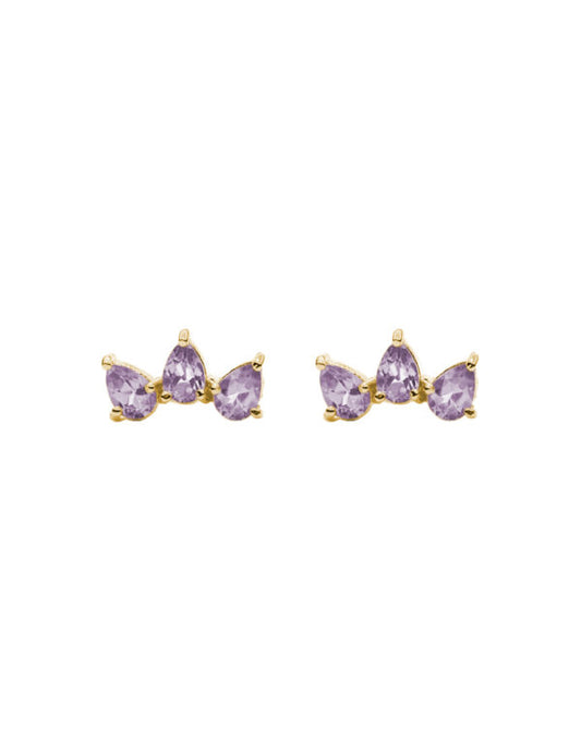 Aretes Gotas Amatista