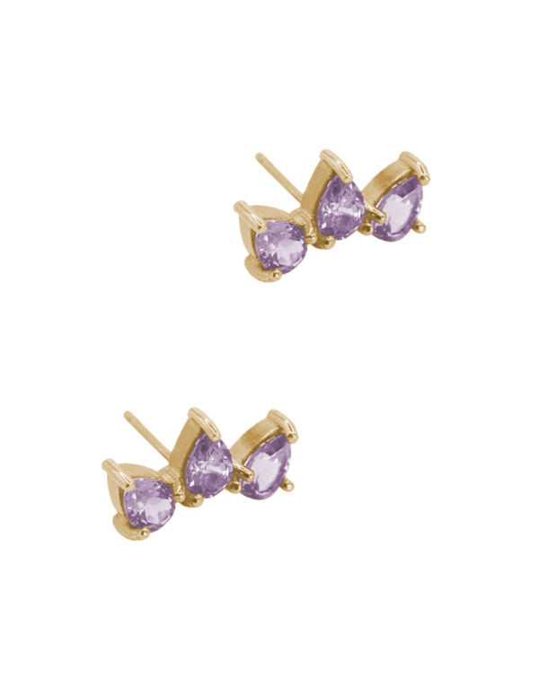 Aretes Gotas Amatista