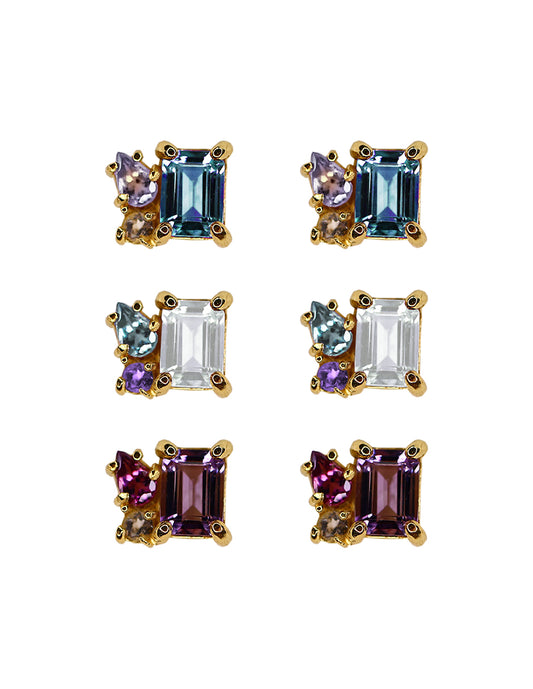 Aretes Ara piedras naturales