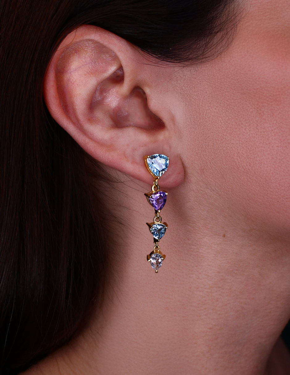 Aretes Clau plata Sancjewelry