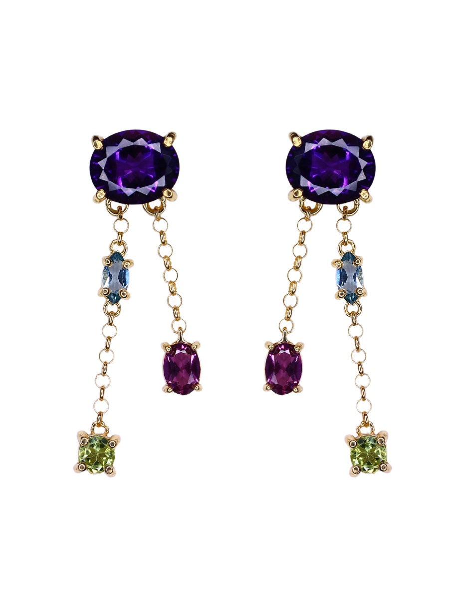 Aretes Erika plata Sancjewelry