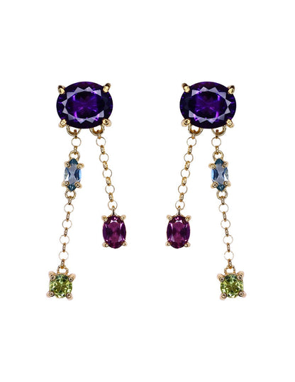 Aretes Erika plata Sancjewelry