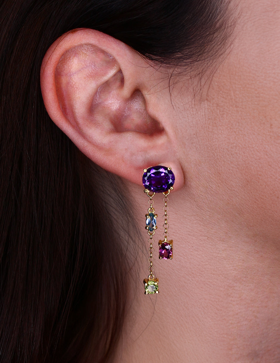 Aretes Erika plata Sancjewelry