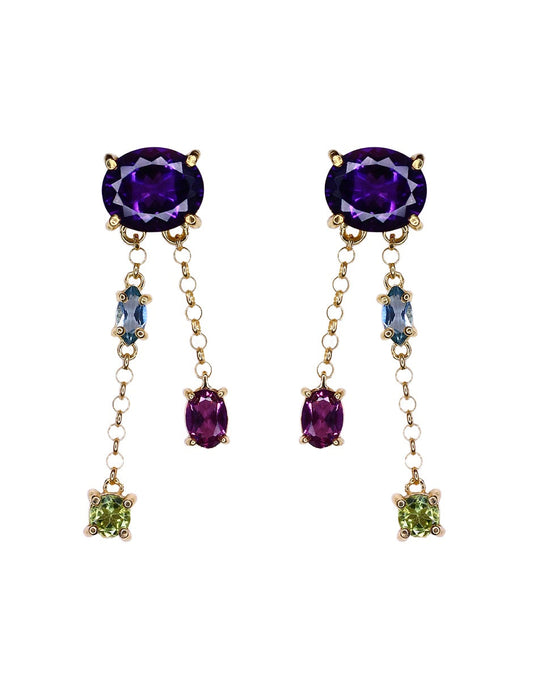 Aretes Erika plata Sancjewelry