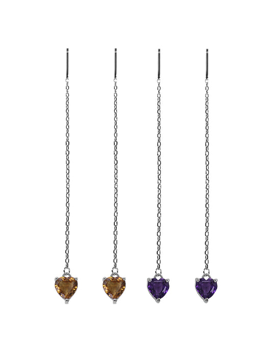 Aretes Cadena Corazón
