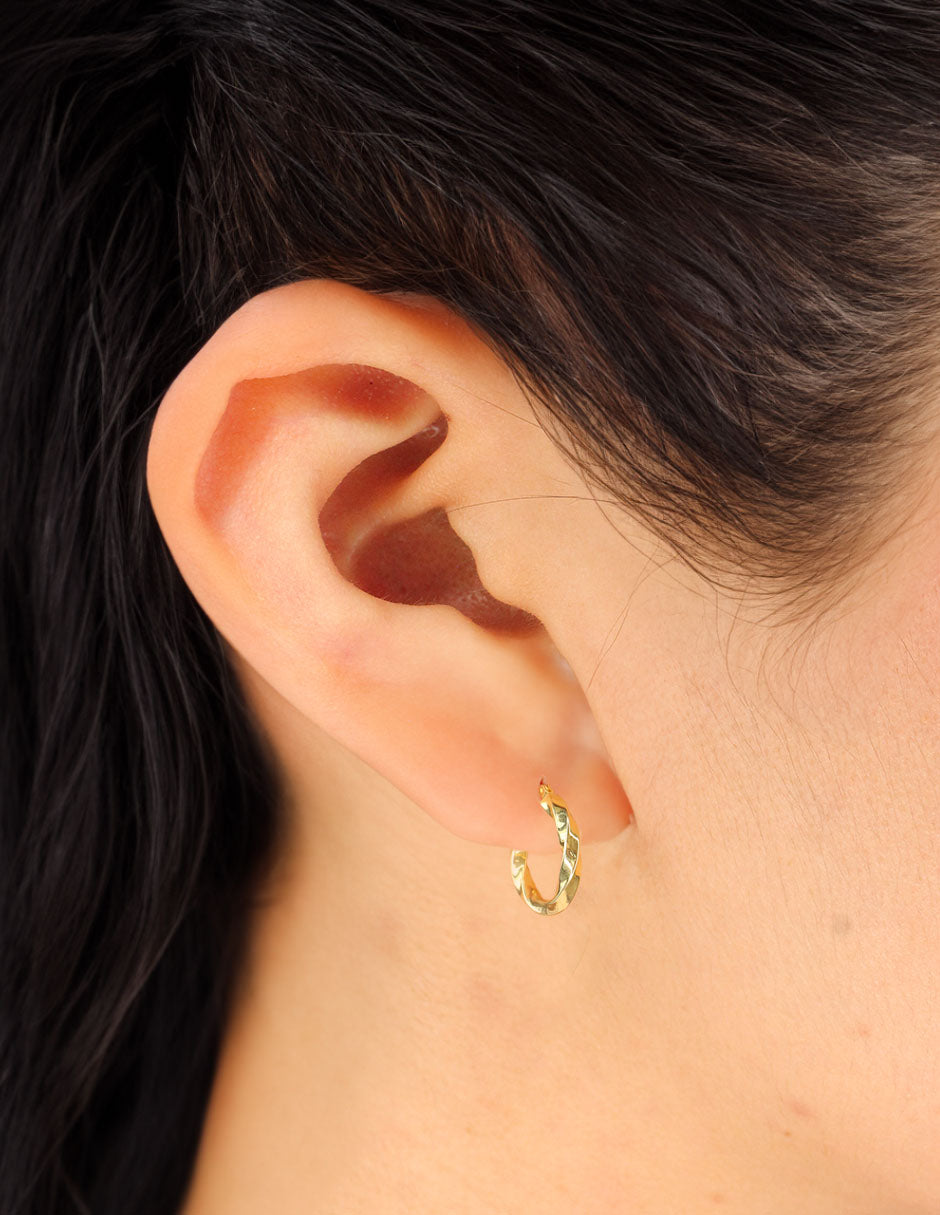 Aretes Arracadas Mini Olas De Mar
