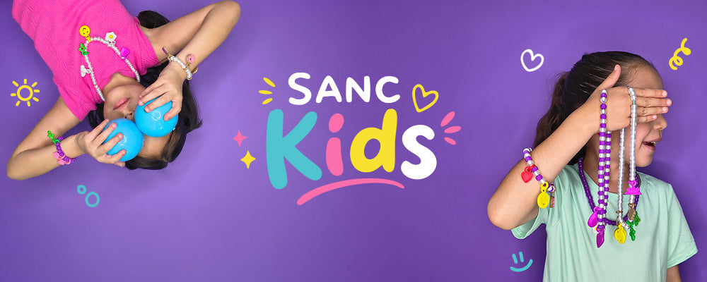 Banner Sanc Kids — Joyería infantil personalizable con charms, hecha en México