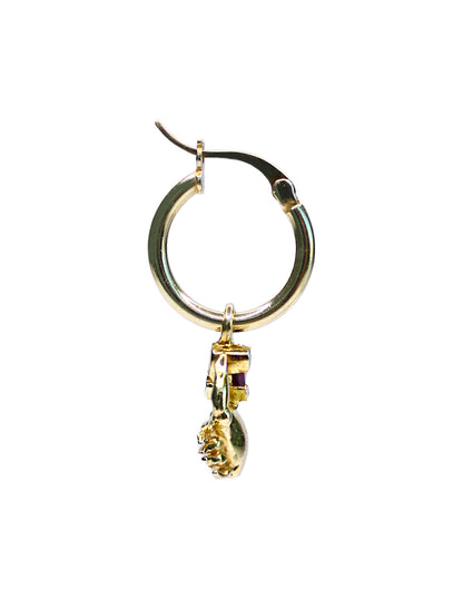 Charm mini cangrejo rodolita Sancjewelry