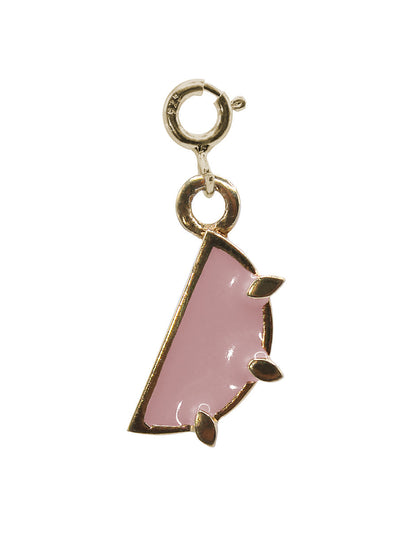 Charm oblea con broche lila plata Sancjewelry