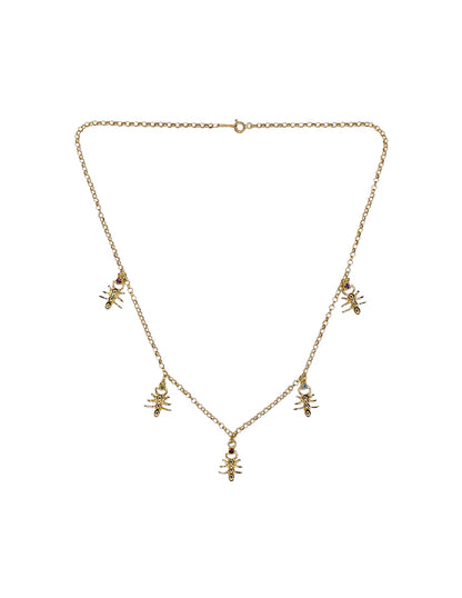 Collar 5 hormigas plata Sancjewelry