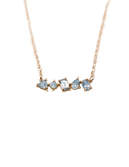 Collar María Topacios Azules plata Sancjewelry