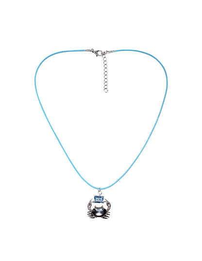 Collar Cangrejo Topacio azul Sancjewelry