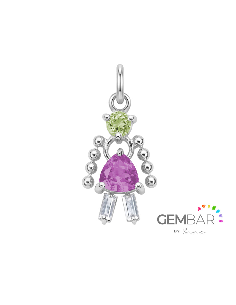 Dije Niña Plata .925 [Personalizado] Sancjewelry