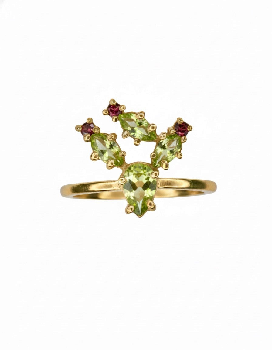 Anillo Nopal plata Sancjewelry