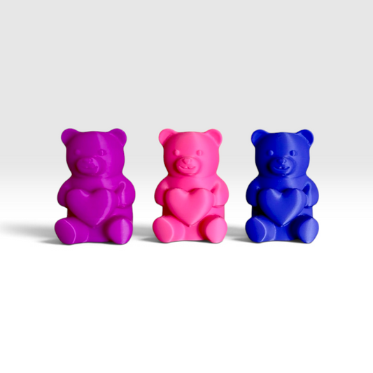 decoracion de mini ositos 5cm impresos en 3d para repisa