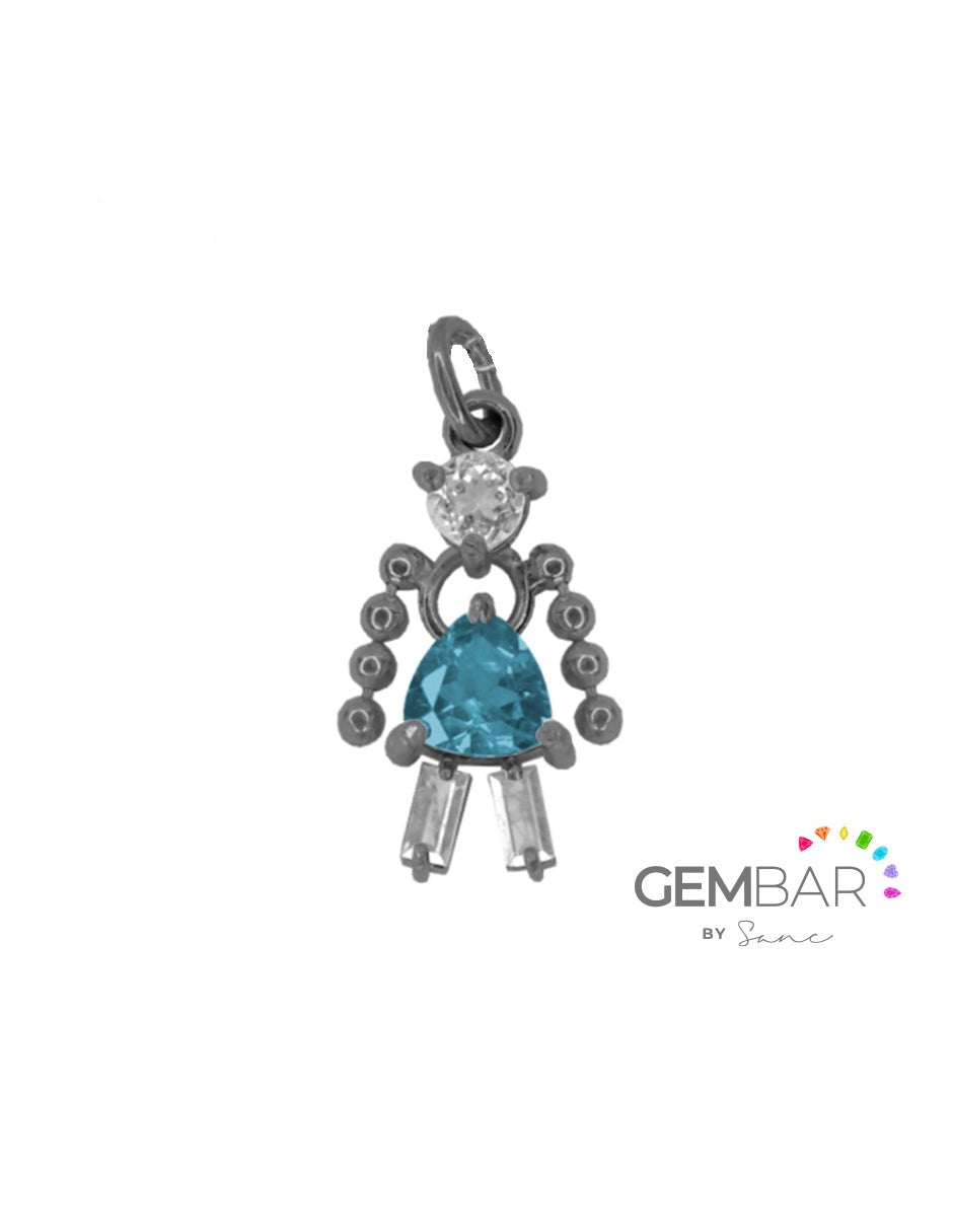 Dije Niña Plata [Personalizado] Sancjewelry