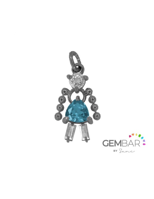 Dije Niña Plata [Personalizado] Sancjewelry
