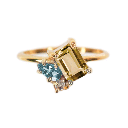 Anillo Ara Oro 14k[Personalizado] Sancjewelry