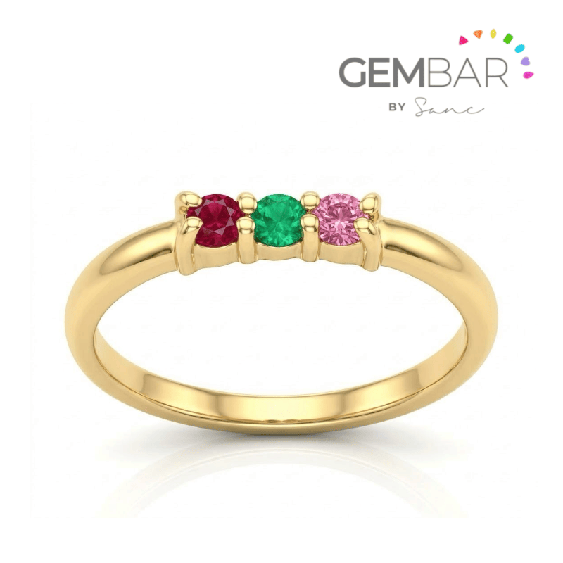anillo yusa en plata .925 con piedras naturales zafiro azul, turmalina, esmeralda, rubi, amatista