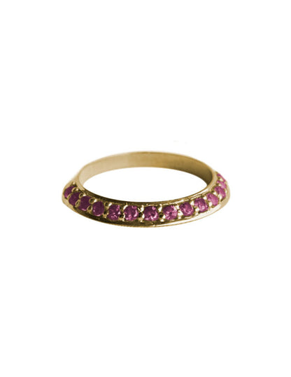 Media Churumbela Inclinada con Rodolitas plata Sancjewelry