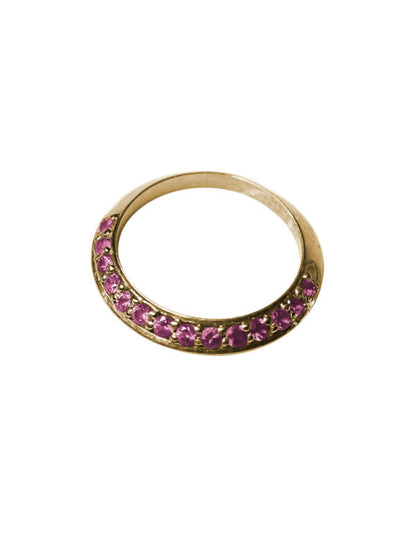 Media Churumbela Inclinada con Rodolitas plata Sancjewelry