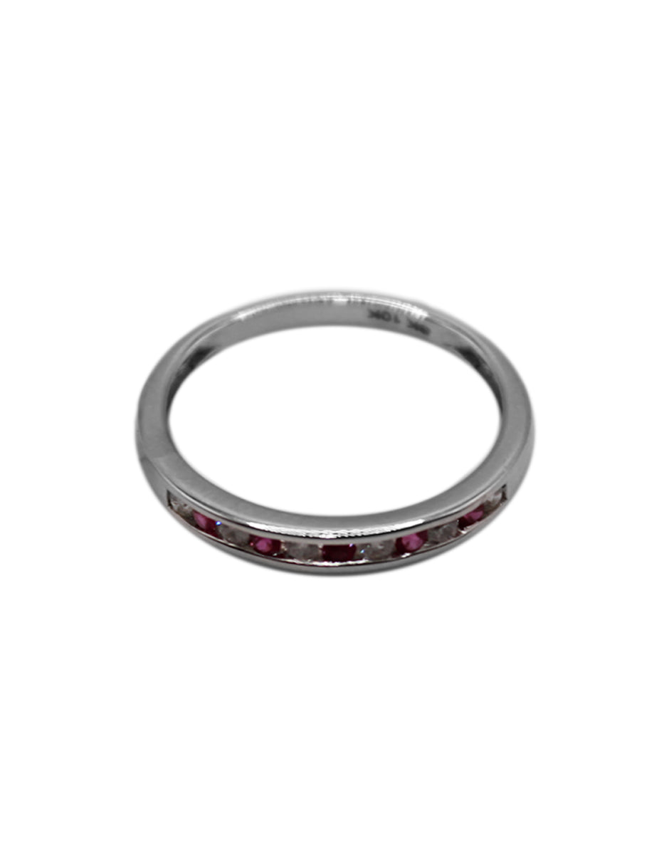 Anillo Churumbela Diamantes y Rubíes