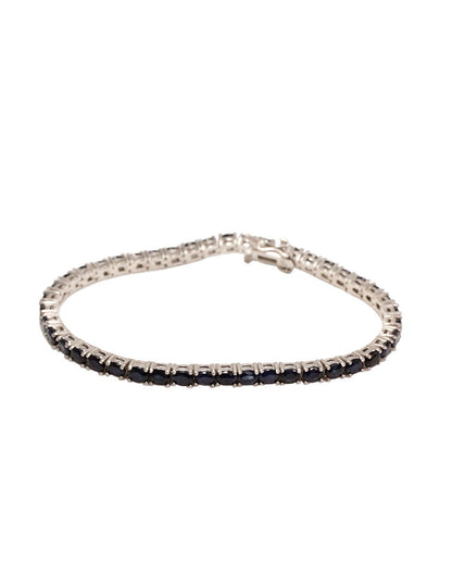 Pulsera Tennis Zafiros plata Sancjewelry