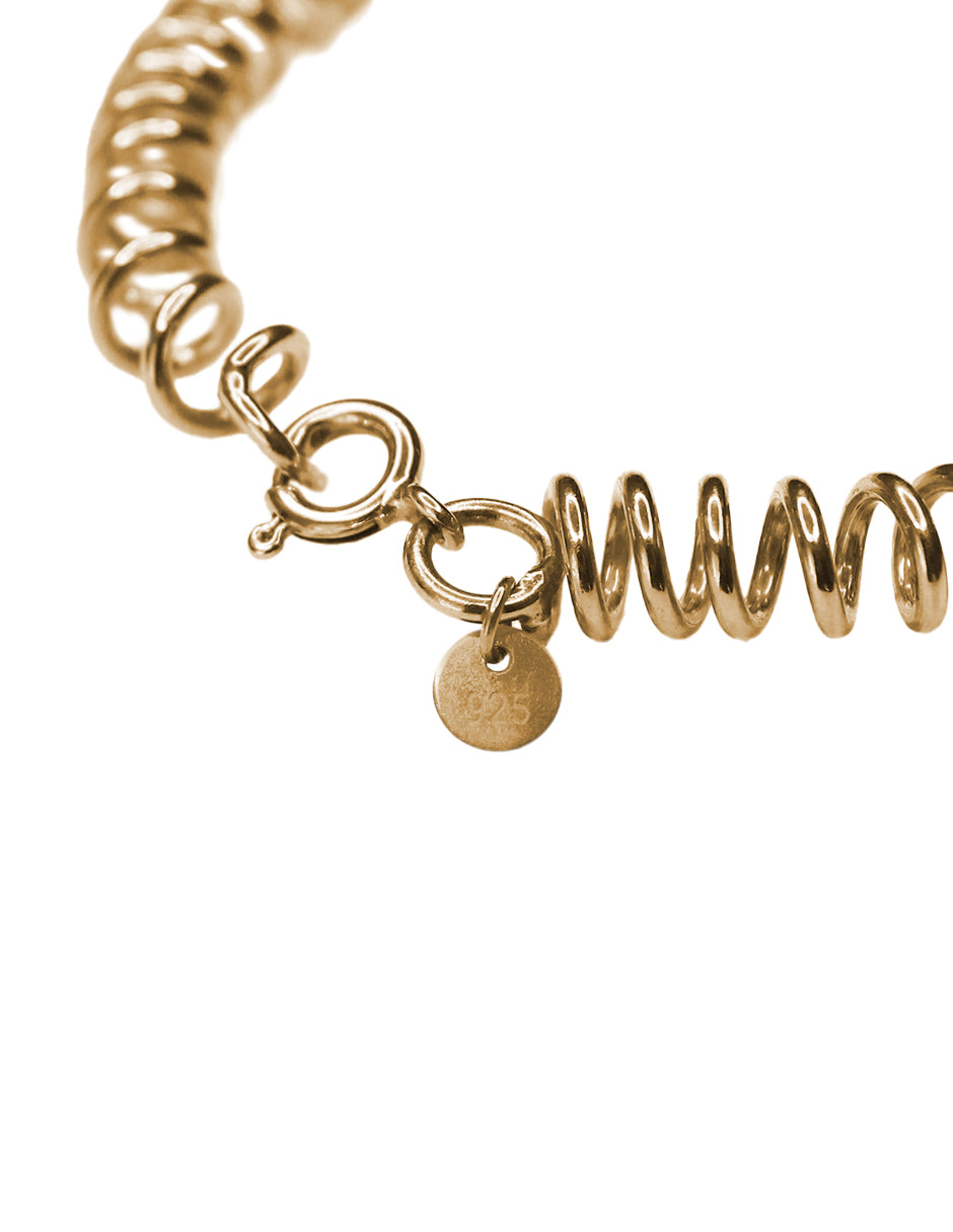 Pulsera Espiral Amarillo
