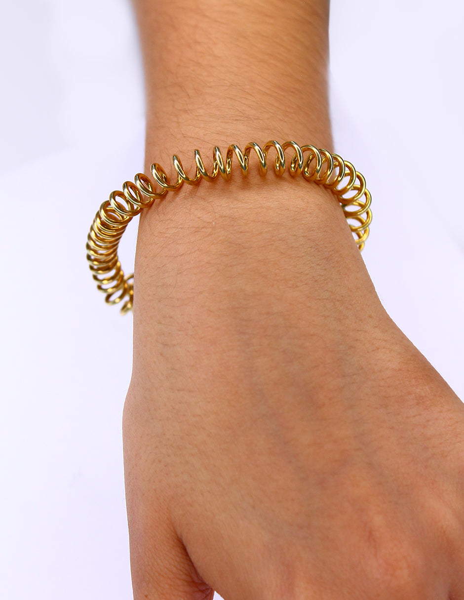 Pulsera Espiral Amarillo