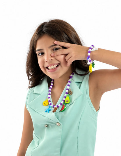 Collar + Pulsera con 10 Charms SancKids