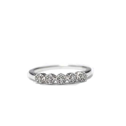 Anillo Flores con Diamantes