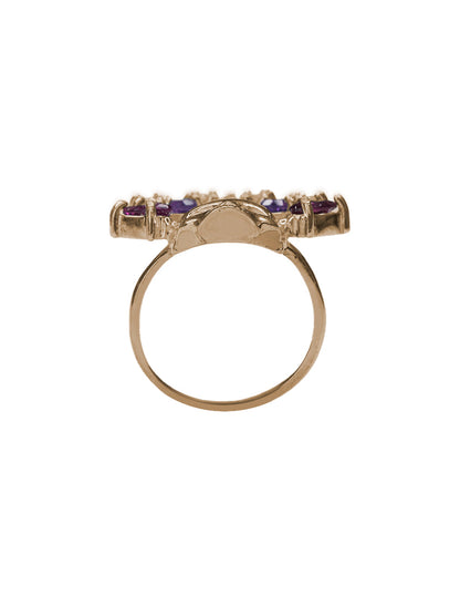 Anillo Catrina plata baño de oro Sancjewelry