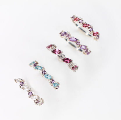 Anillo Ana Topacio Azul plata Sancjewelry