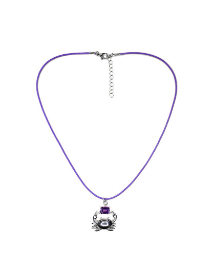 Collar Cangrejo Amatista Sancjewelry