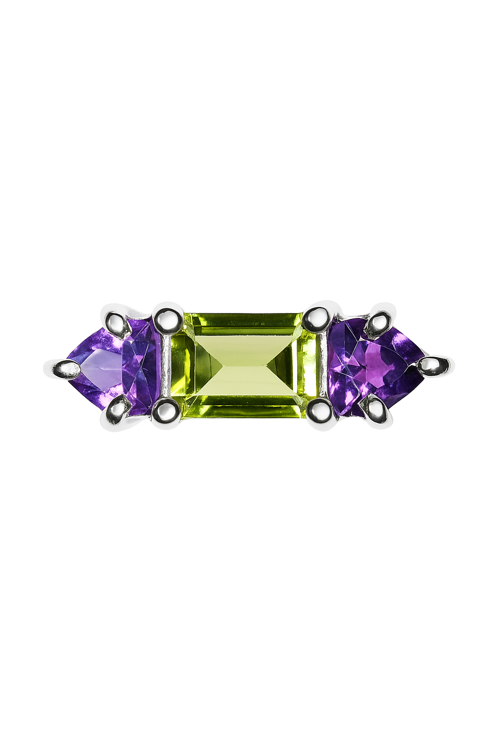 Anillo Clara Amatista y Peridoto Sancjewelry