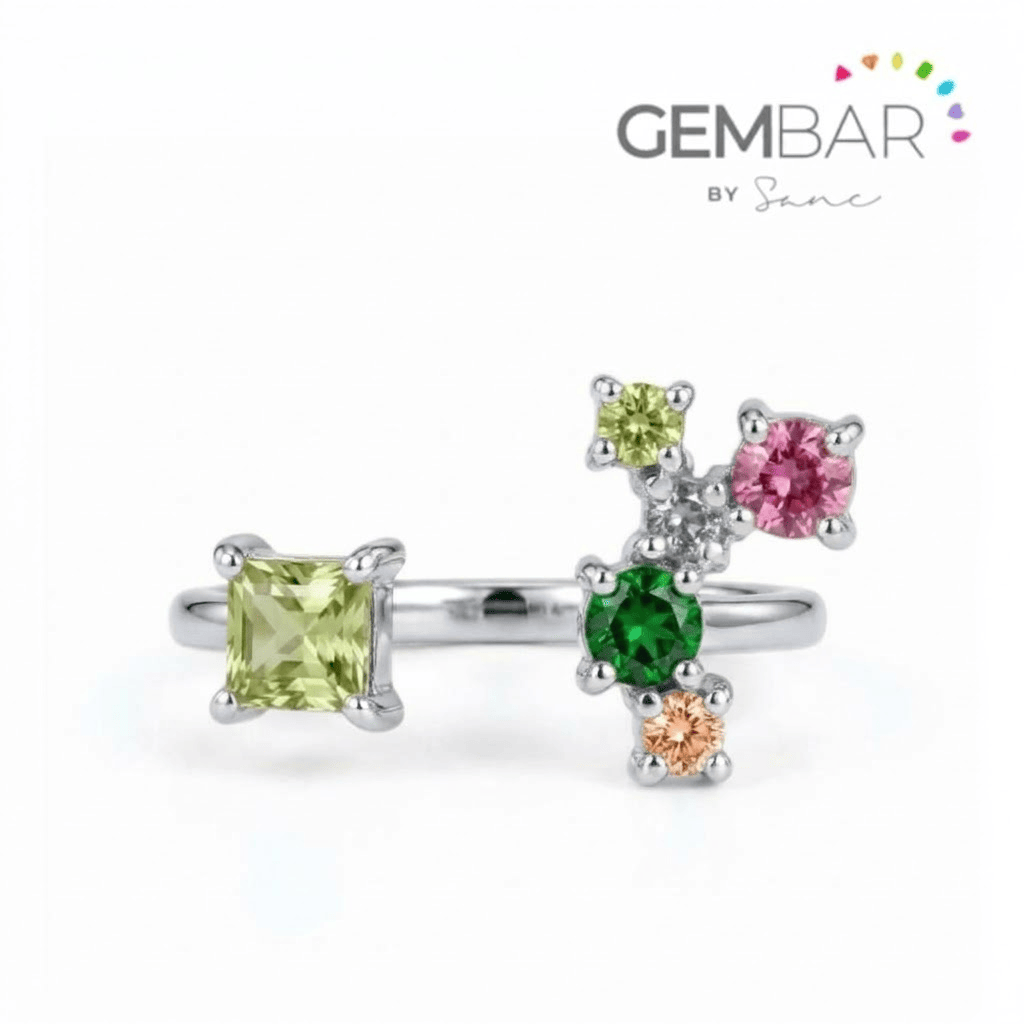 Anillo Tu y yo Plata .925 u Oro 14K [Personalizado] | Sanc Jewelry