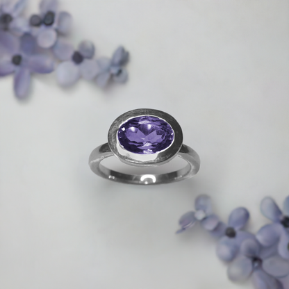 Anillo Bere amatista Sancjewelry